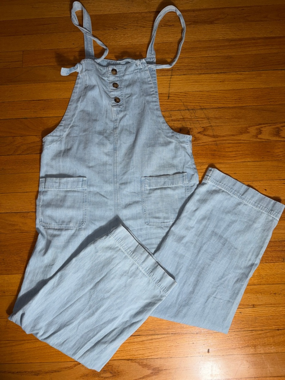 Sezane100%Cotton  Light Blue Denim Overalls
